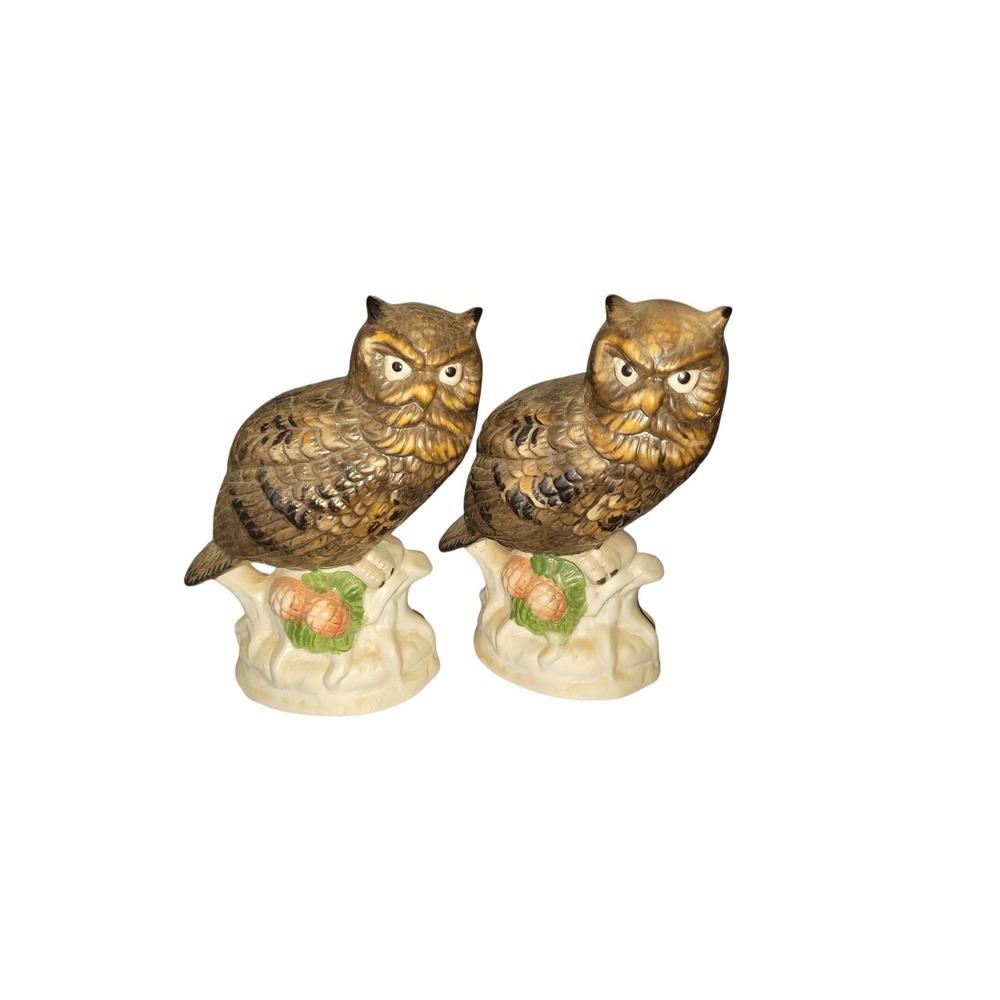 Pair of Owls Figurines‎